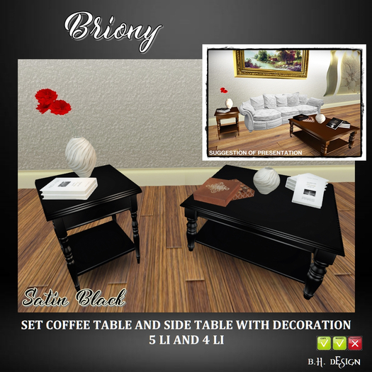 BHD Briony Satin Black