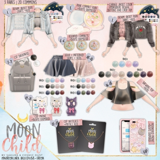 {CD&S} - La Lune Cat Backpack - Gray {Add Me}