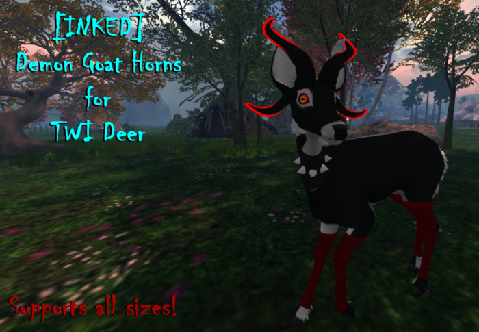 [INKED] Twi Deer Demon Goat Horns