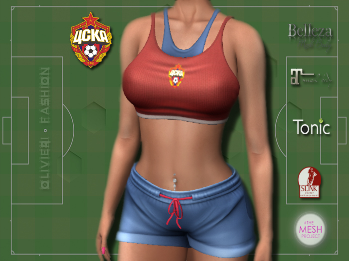 CSKA de MOSCOW - TANK TOP & SHORTS