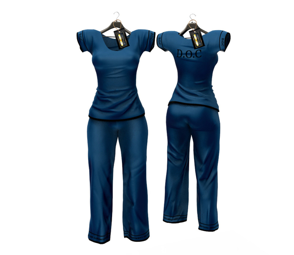 Blue DOC Outfit Prison Inmate Maitreya