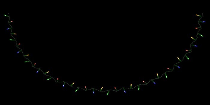 Christmas Lights String (curved)