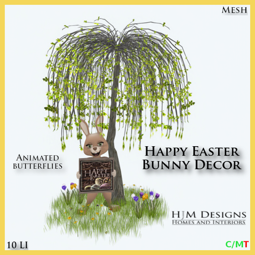 Happy Easter Bunny Decor Boxed