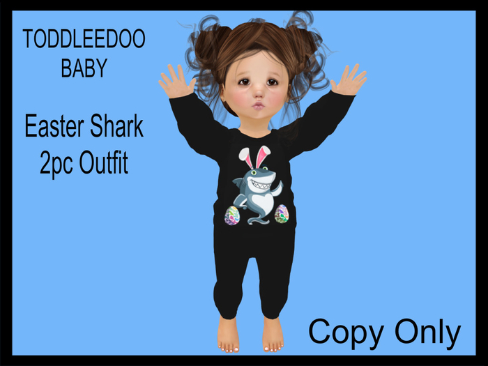 Steph-0-Bee's - Easter Shark (TD Baby)