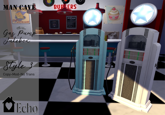 Echo - Man Cave - Gas Pump Jukebox - Style 3 - Box