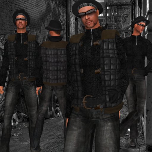 BLACK BODYWARMER OUTFIT