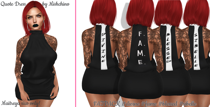 [M] Quote Dress FATPACK