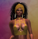 Yellow Sub Collar Top MAITREYA