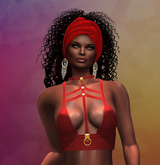 Red Sub Collar Top MAITREYA