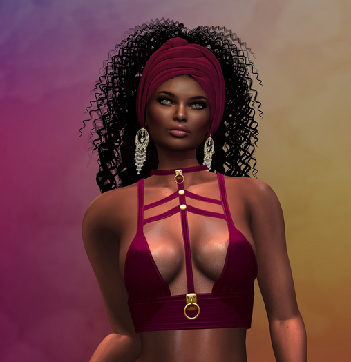 Purple Sub Collar Top MAITREYA