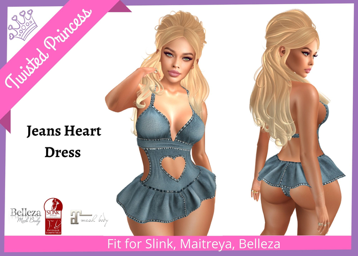 TP- Jeans Heart Dress -packer