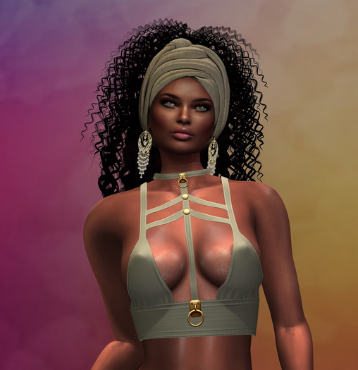 Beige Sub Collar Top MAITREYA