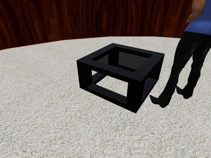 TM Glass Top Table - Black