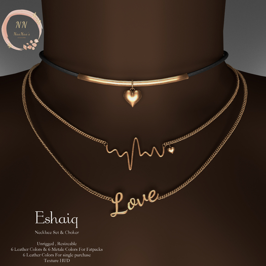 NaaNaa's Eshaiq Necklace set Gold [Wear Me]