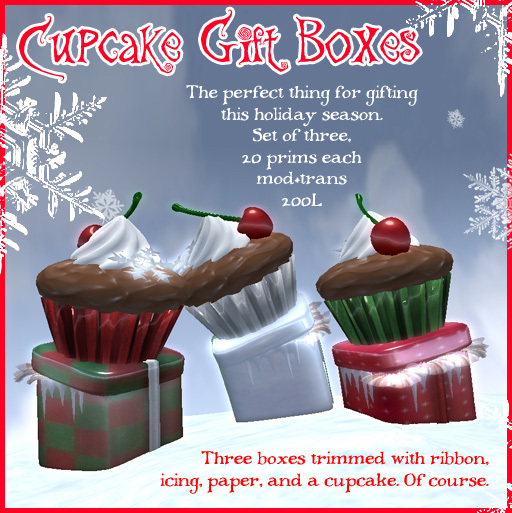 Christmas Cupcake Gift Boxes