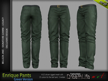 FashionNatic - Enrique Pants Green - Signature Gianni, Legacy, Belleza Jake