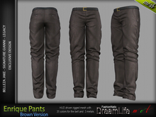 FashionNatic - Enrique Pants Brown - Signature Gianni, Legacy, Belleza Jake