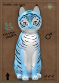 KittyCatS Box - New Born Kitten Tiger! - Powder Blue Male