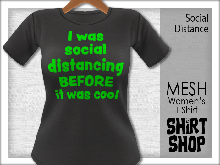 =ShirtShop= Women's Social Distance T-Shirt