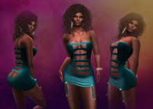 Mini Dress Lulu Teal MAITREYA