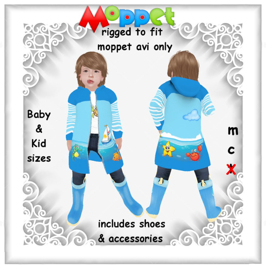 Moppet Ocean Rainbow Blue Set