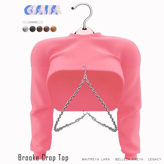 Gaia - Brooke Crop Top BABYPINK