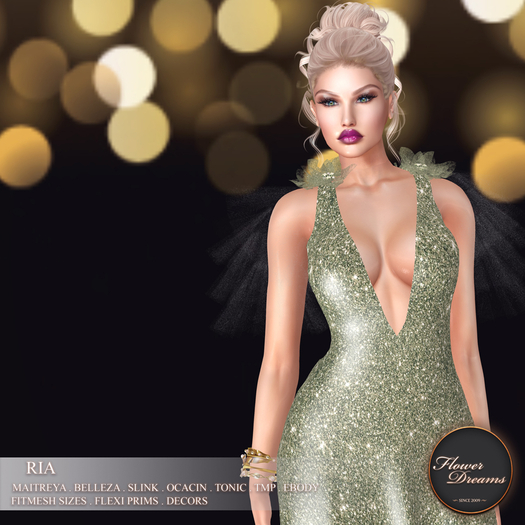 .:FlowerDreams:. Ria Gown - Sea green