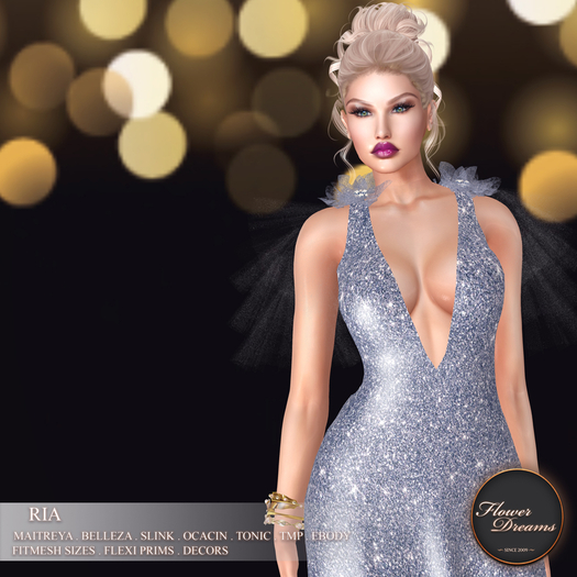 .:FlowerDreams:. Ria Gown - Sky blue