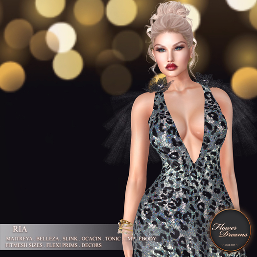 .:FlowerDreams:. Ria Gown - Slate