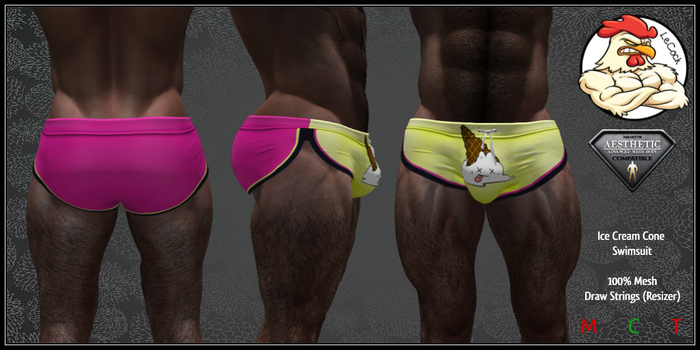 LeCock - AESTHETIC Ice Cream Cone Swimsuit