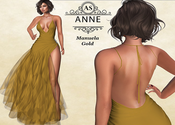 *AS* Manuela Gown Gold