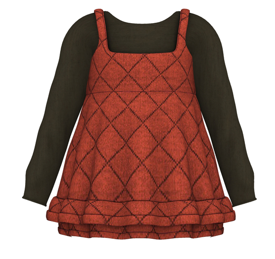 @BB Baby@ Jewel Dress - Rust