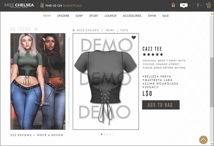 .miss chelsea. DEMO Cazz Tee