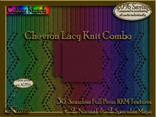 Chevron Lacy Knit Combo Textures