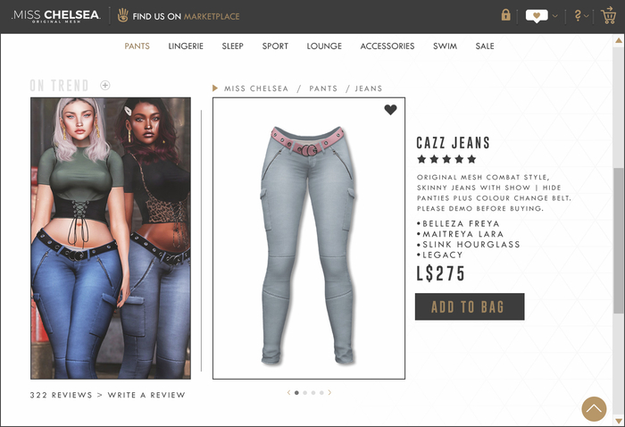 .miss chelsea. Cazz Jeans Light Blue