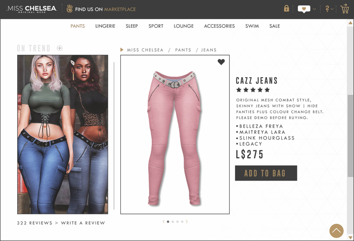 .miss chelsea. Cazz Jeans Pink