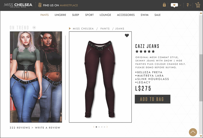 .miss chelsea. Cazz Jeans Wine