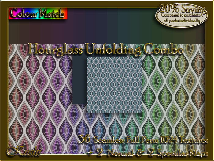 Hourglass Unfolding Combo Textures