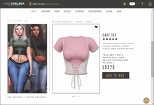 .miss chelsea. Cazz Tee Pink