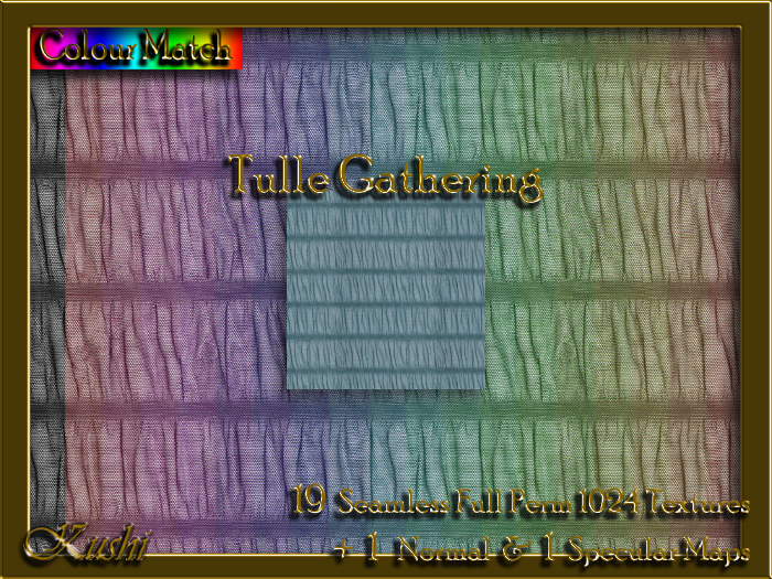 !Kushi! TulleGathering Textures -WearToUnpack