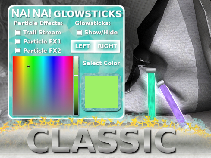 Magic Particle Glowsticks - Classic (Custom Color)