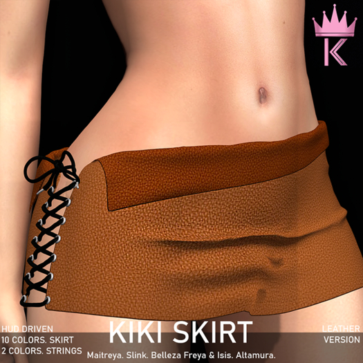 .KIMBRA. - KIKI SKIRT [LEATHER]