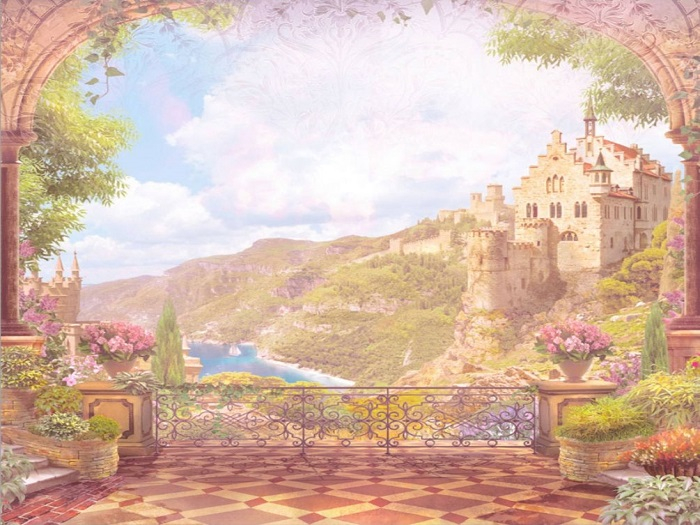 View from the balcony of the castle