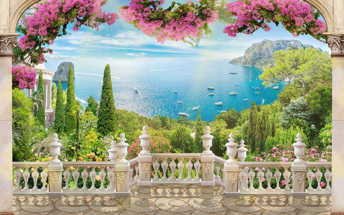 Background from the balcony
