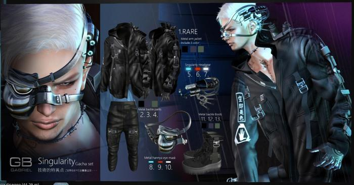 1.::GB::Metal arm jacket / RARE