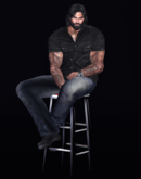 ~KE~ Bar Stool Sit - Male Pose
