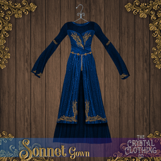 [CC Co.] Sonnet - Gown - Azure