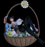 ~KE~ "Babe in a basket"  Easter - Female Pose