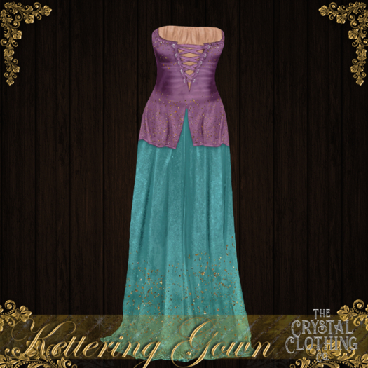[CC Co.] Kettering - Gown - Ocean Mist & Violet