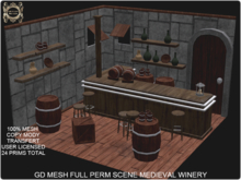 GD MESH FULL PERM SCENE MEDIEVAL WINERY